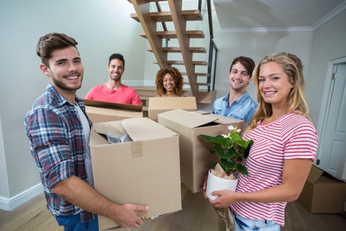 Removal team helping with a home move in Streatham