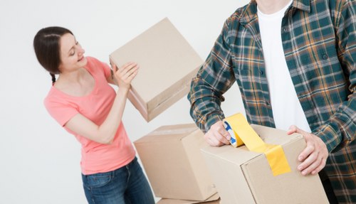 Packing and loading support for a flat move in Streatham with household items