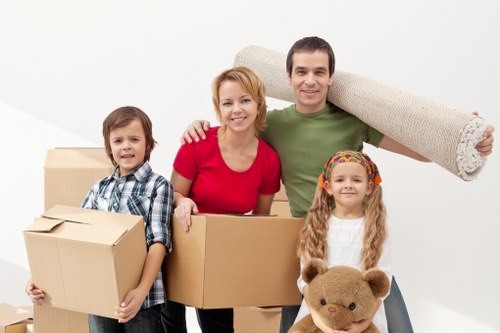 Careful loading of furniture during a house removal in Streatham